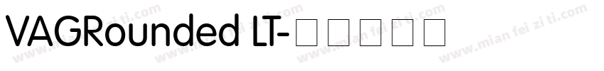 VAGRounded LT字体转换